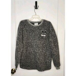 Walt Disney World Grey Sherpa Spirit Jersey Pullover Sweatshirt Size Small